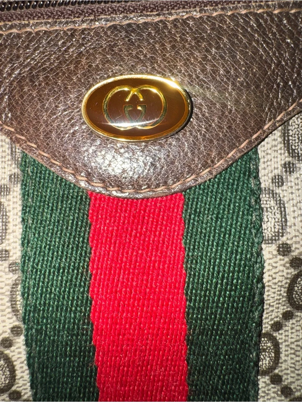 Gucci Vintage GG Supreme Web Boston Bag, Authentic with COA and Dustbag